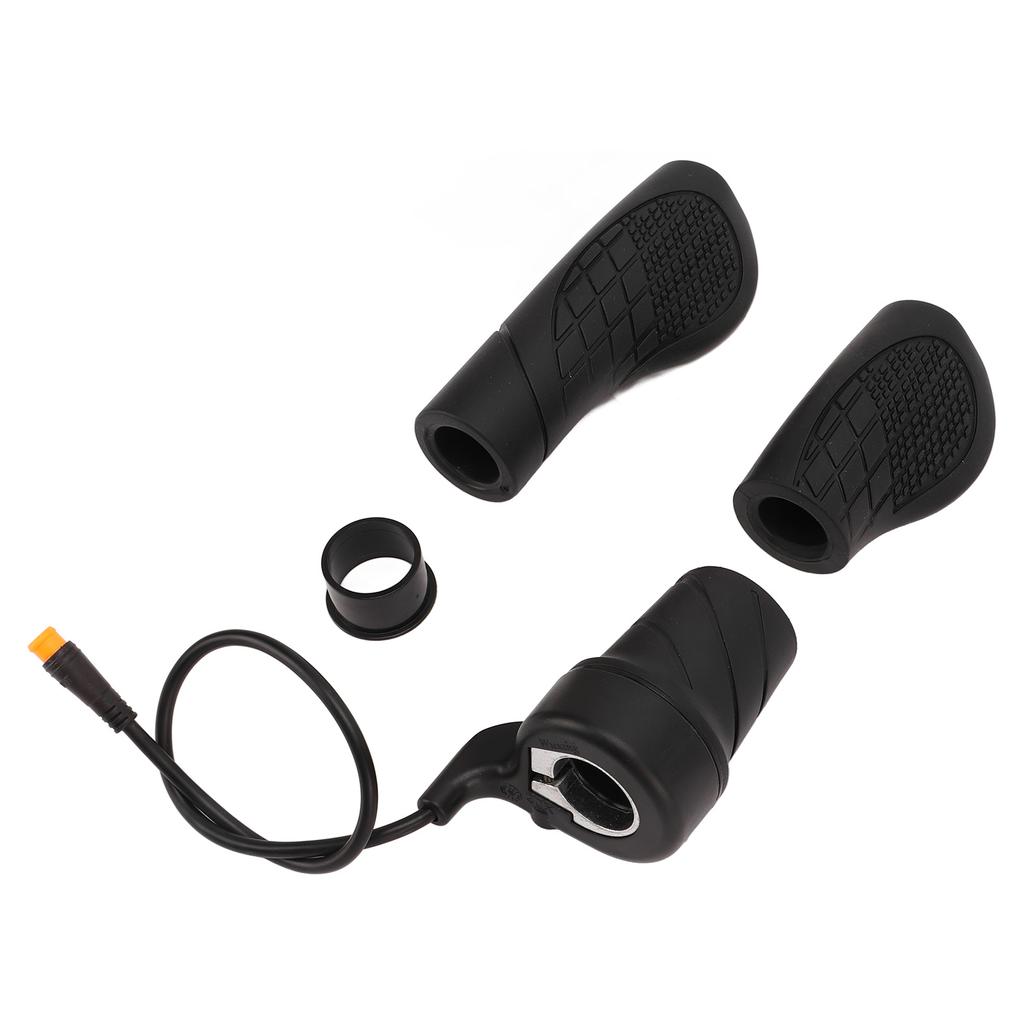 20X Electric Bike Throttle Accelerator Handle Grips Speed Regulating Handle General with Waterproof Connector 24V‑72V