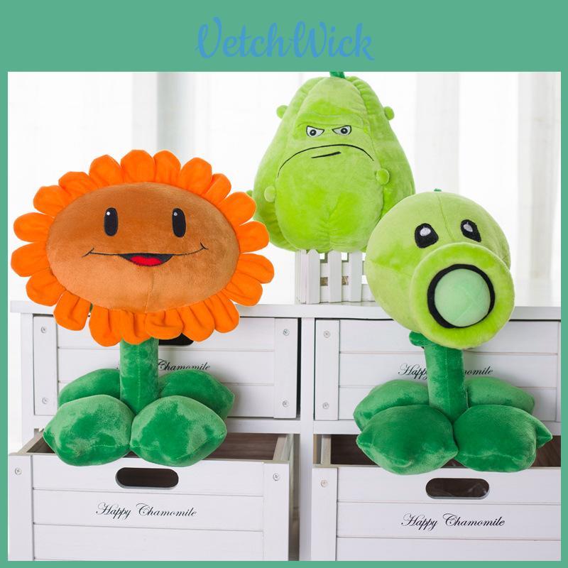 Pflanzen vs. Premium-Qualität. Zombies Sonnenblume Melone Erbsen Plüschtier Weiche Stoffpuppe Perfekt für Kinder
