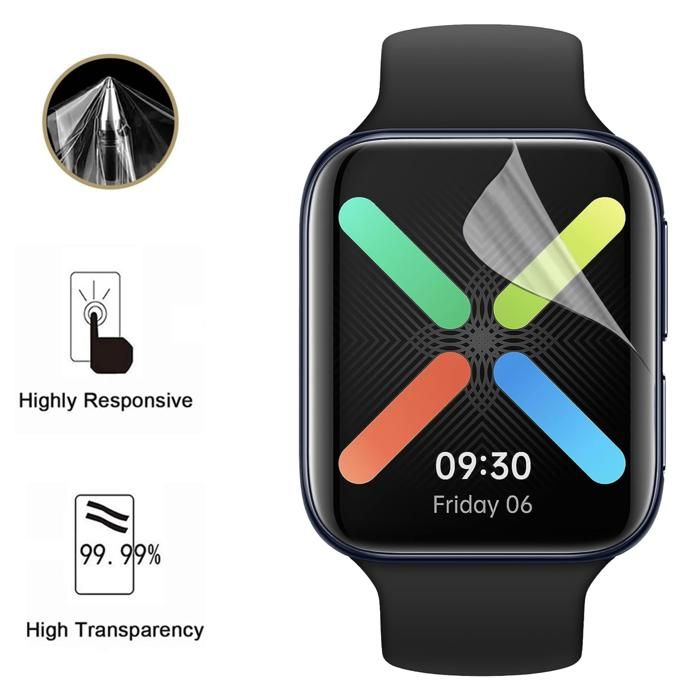 Protection écran pour Oppo Watch - 46mm [Pack 6] Film Plastique Protecteur Résistant Ultra Mince Phonillico