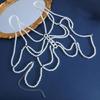 Modern Faux Pearls Body Necklace for Women Adjustable Strap Shoulder Chain Great for Celebrations and Day To Day Fashion