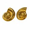 GEMCHIC Women's Golden Seashell Geometric Woven Stainless Steel Earrings