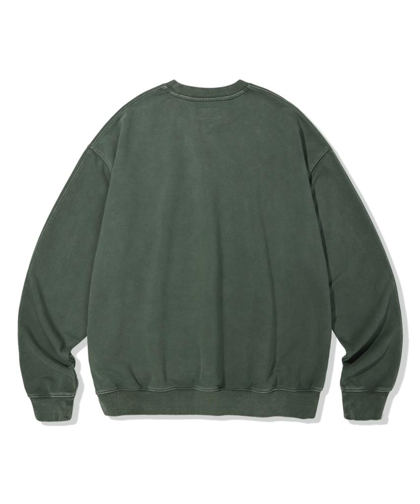 FILLUMINATE Elementary Pigment Sweatshirt - Deep Green