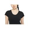 Nike Breathe Casual Sports Breathable Round Neck Short Sleeve T-Shirt Women Tops Black CZ9611-010