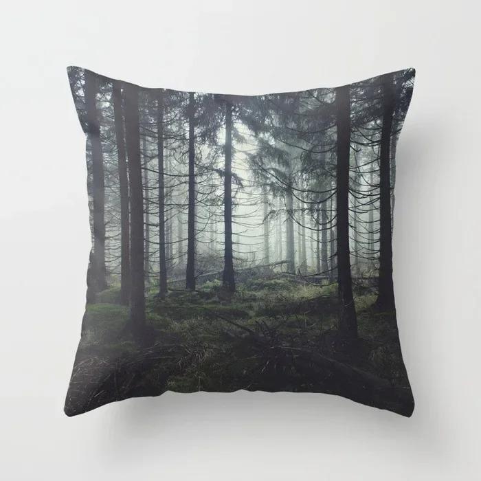 Geometric Blue Nordic Cushion Pillowcase Scandinavian Pillowcase