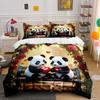 Romantic Panda Gift Set For Lovers Exquisite Three-Piece Bedding Set Gift For Kids And Adults