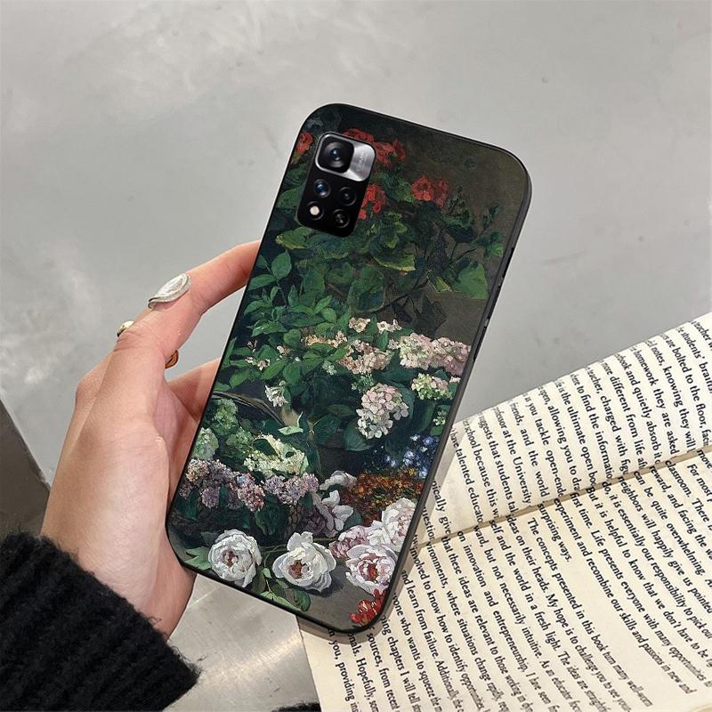 Claude Monet Garden Phone Case For Xiaomi Redmi note 13 12 Pro 11S 11 10 Pro 10S 12S Redmi 13 14C 10 13C