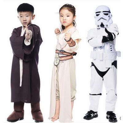 Star Wars Jedi Knight Das Erwachen der Macht Kinder Jedi Rey Kinder Star Weißer Soldat Anzug