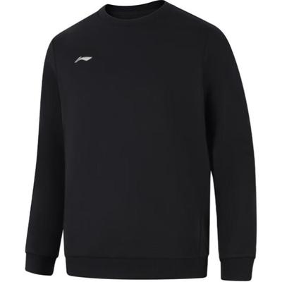 Li Ning Moletom Casual Confortável Masculino Capuz Preto AWDUB25-1