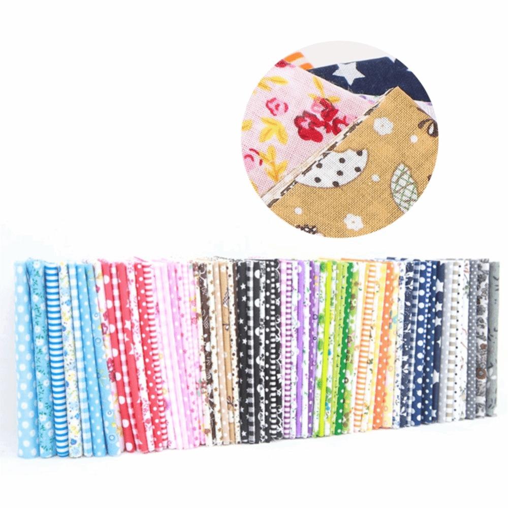 56pcs Household Handcraft Precut Fabric Bundles Quilting Fabric Squares For Handmade Cloth