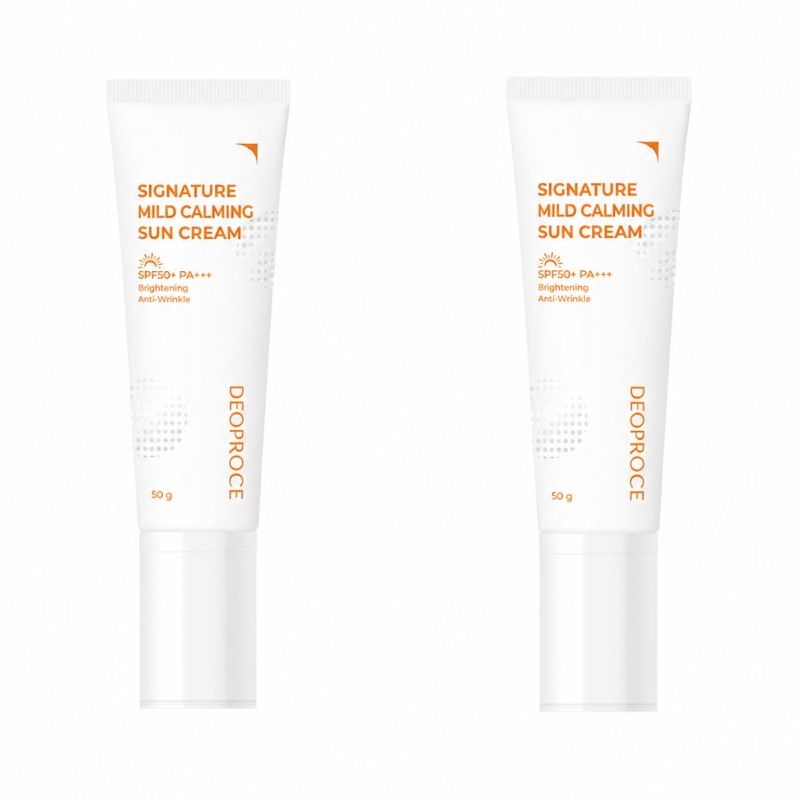 Deoproce Signature Mild Calming Sun Cream SPF50+ PA++++ 50g*1Pc/2Pcs/3Pcs/4Pcs