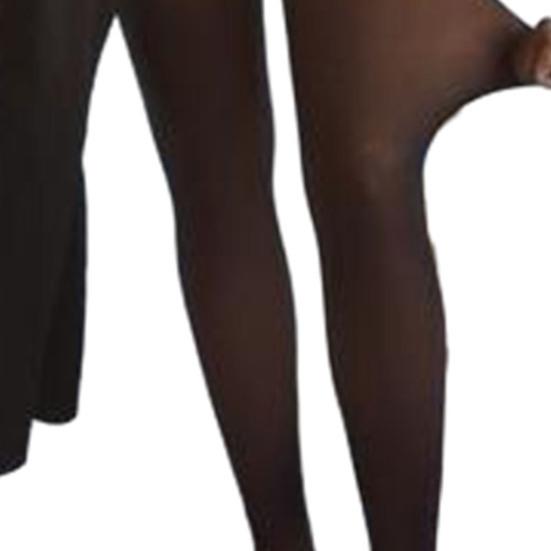 Damen Fleecegefütterte Leggings Ein-Naht Warm Falsche Transparente Strumpfhose Bauchkontrolle Thermoleggings für Dating Party Arbeit