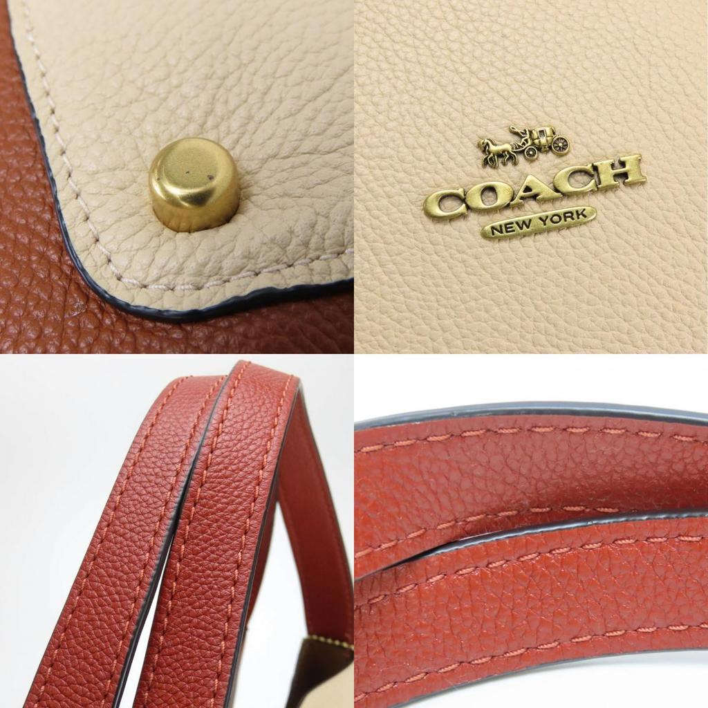 Używana torba tote COACH Hadley Hobo 76088 skóra w bloki kolorów wielokolorowa casualowa