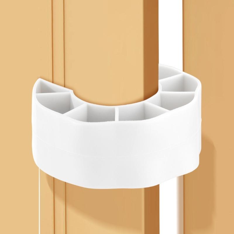 Thickened Door Stoppers with Elastic PVC Design Kid Safe Finger Guards Quick Fixing for Homes Kitchen Bathroom Bedroom