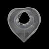 Silicone Waterproof Faucet Drain Mat Compact Non-slip Heart Shaped Bathroom Kitchen Splash Guard Diversion Sleeve Water Catcher