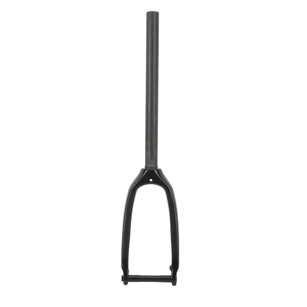 Carbon Fiber Front Fork 16 Inches 305 Hard Front Fork with Straight Tube Flat Disc Brake Thru Axle for Mountain Bike