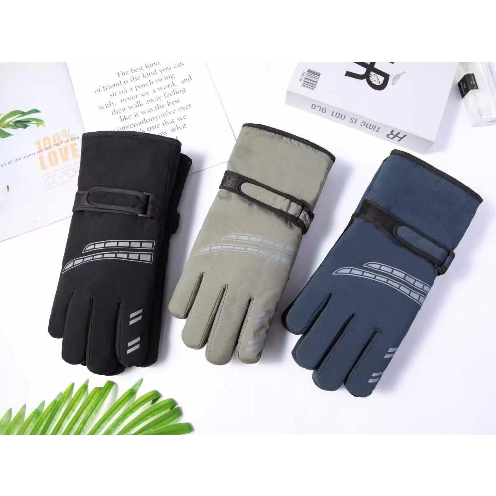 Adult Gloves Extended Thermal Gloves Outdoor Skiing Motorcycle Electric Vehicle Riding Gloves Fleece