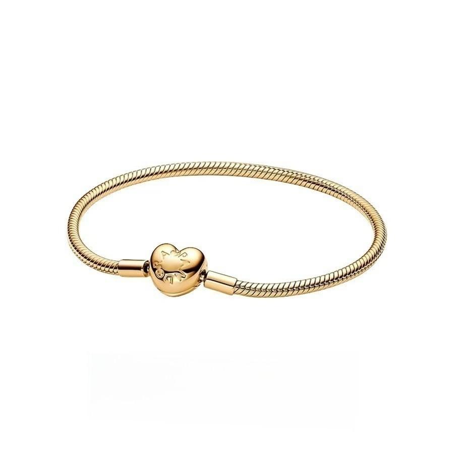 

Pankia Silver Plated Copper Crown Heart Bracelet Diy Jewelry For Women Gift Style A,16cm
