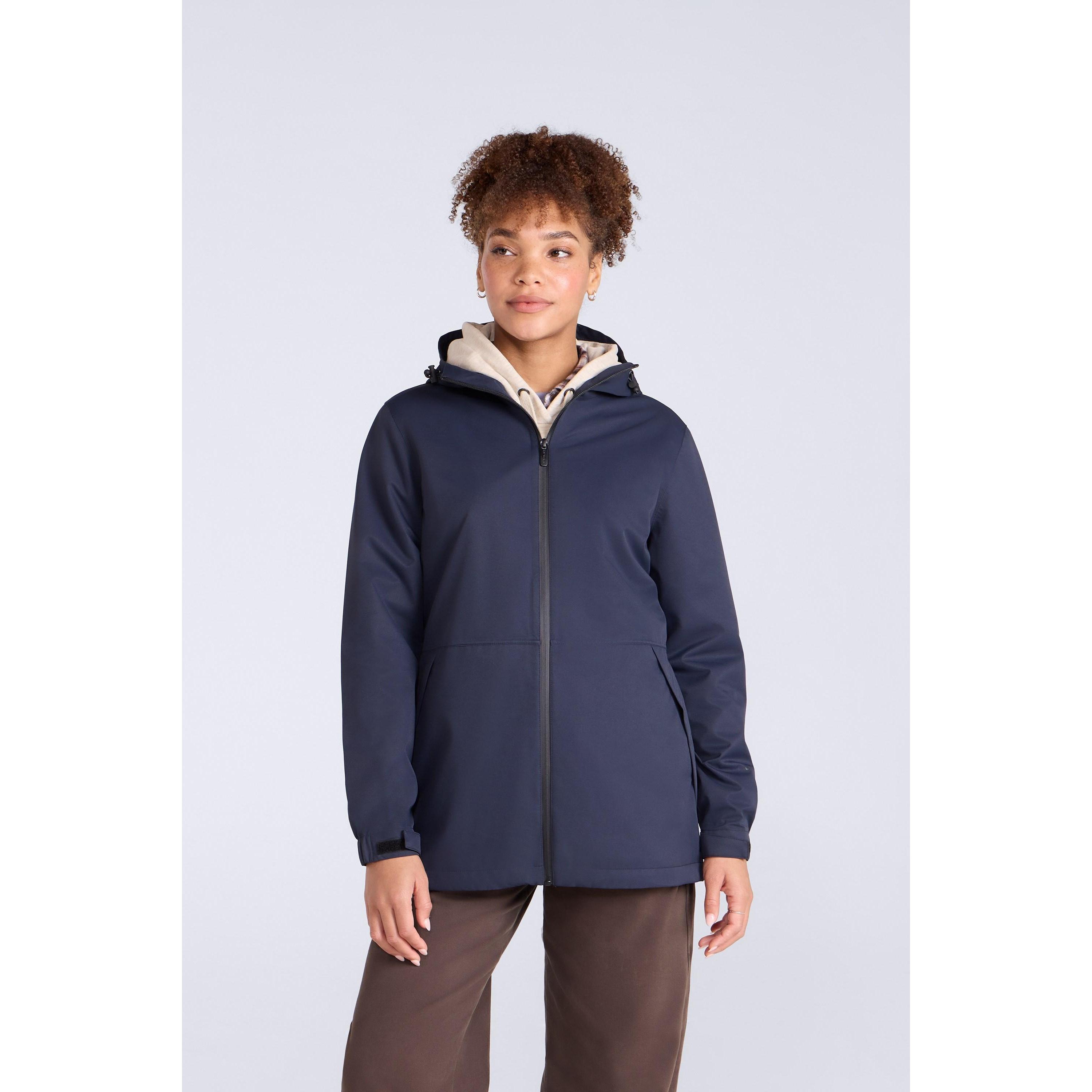 Animal Dames/Dames Pace Inpakbare Waterdichte Jas 16 UK donkerblauwe kleur