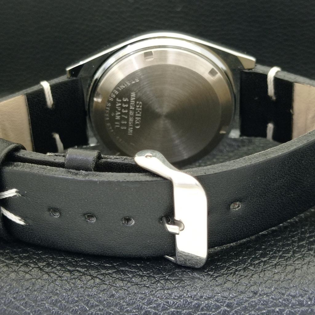 REFURBISHED SEIKO 5 AUTOMATIC MENS WATCH JAPAN MADE WHITE DIAL CUSTOM A440079-2 QV90-a440079