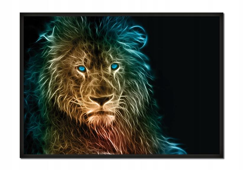 Picture poster In a frame 43x33 cm Lion P663