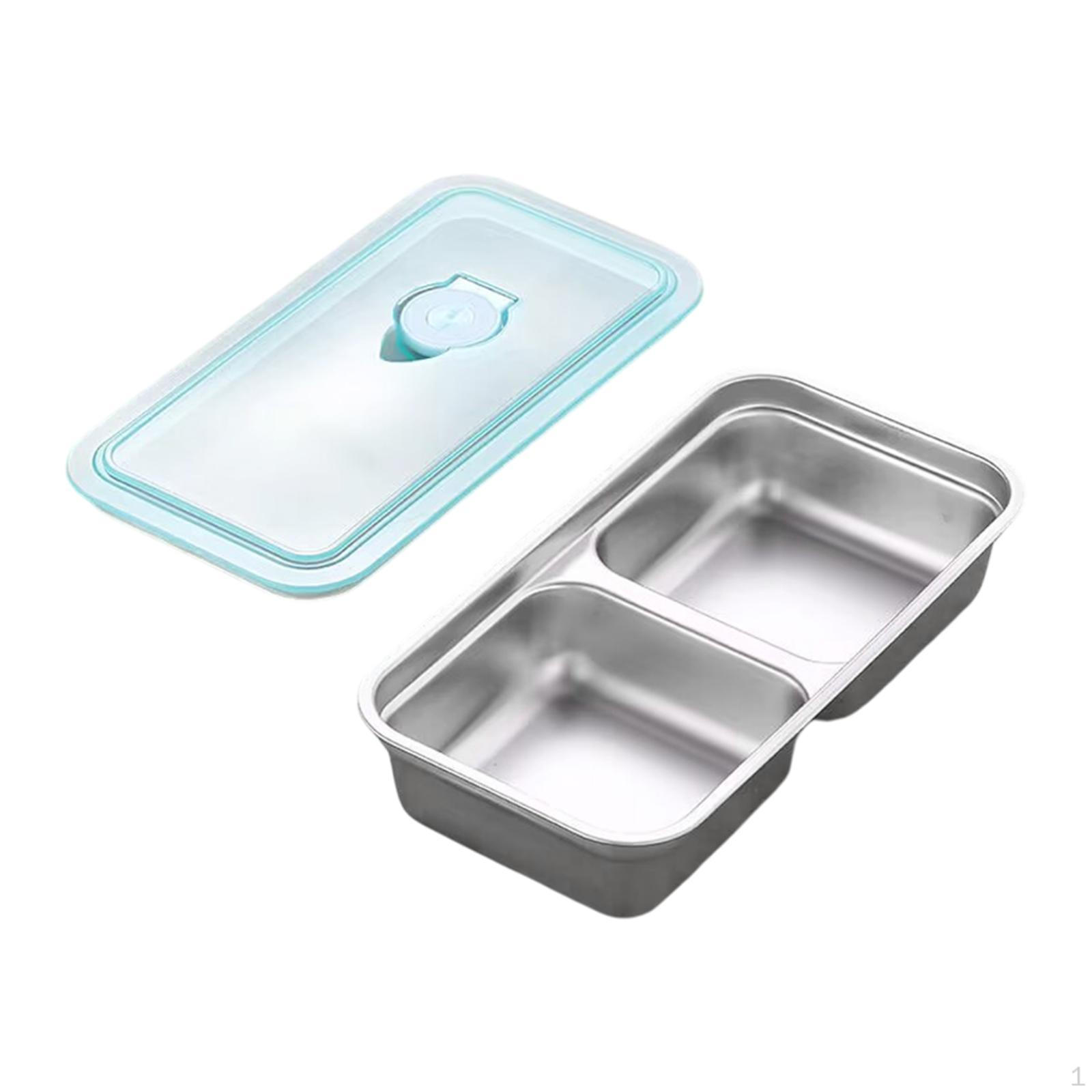 

Ланч-бокс, решение для хранения еды с крышкой, для путешествий и кемпинга Double Grid