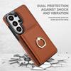 Brieftaschen-Hülle mit Kartenhalter, 360° drehbarer Ring-Ständer, Magnetverschluss und Langlebig für Samsung Galaxy S26 Ultra/S26 Plus/S26
