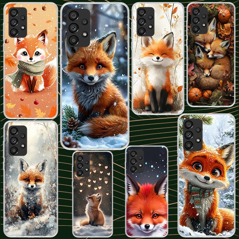 Animal Fox Case for Samsung Galaxy A52 A42 A32 A22 A12 A51 A50 A02S Phone Cover A41 A31 A21S A40 A30S A20E A10S A71