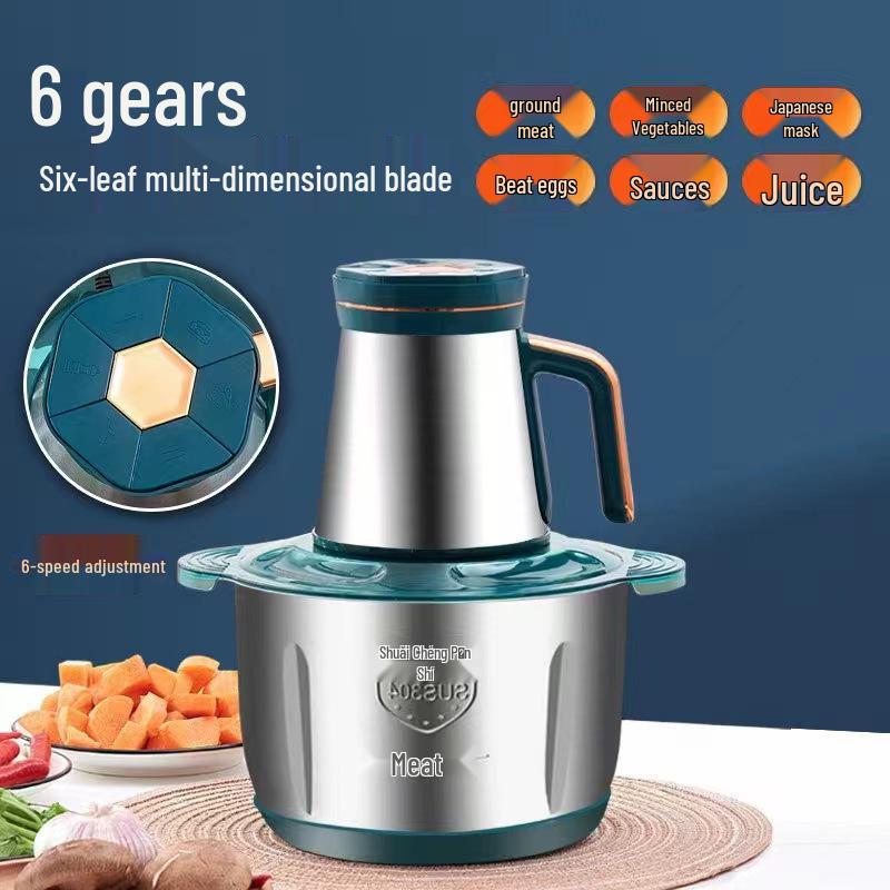 Stainless Steel Multi-Functional Electric Meat Grinder & Food Processor