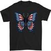 American Flag Butterfly Graphic T-shirt