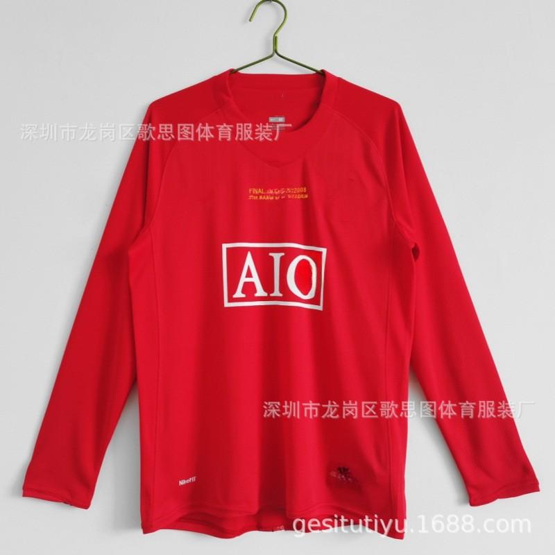 Retro Football Jersey Men Vintage Soccer Shirt Sports Training Top
