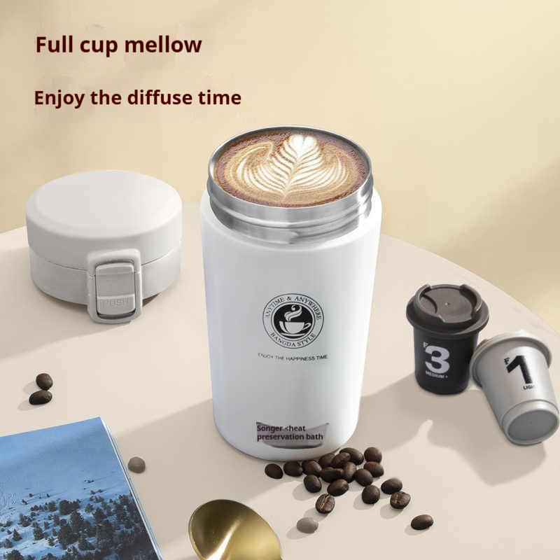 380/510ML Stainless Steel Coffee Cup Thermo Bottle Car Thermal Cup  Keeps Cold and Heat Thermal Mug Outdoor Sports Vacuum Flask