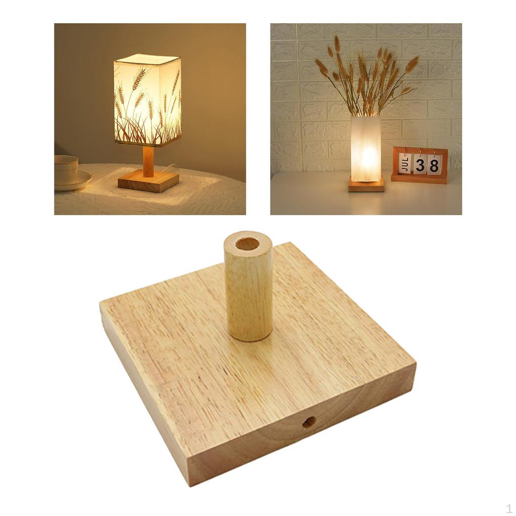 Sleek Wooden Lamp Base for Stylish Home Decor
