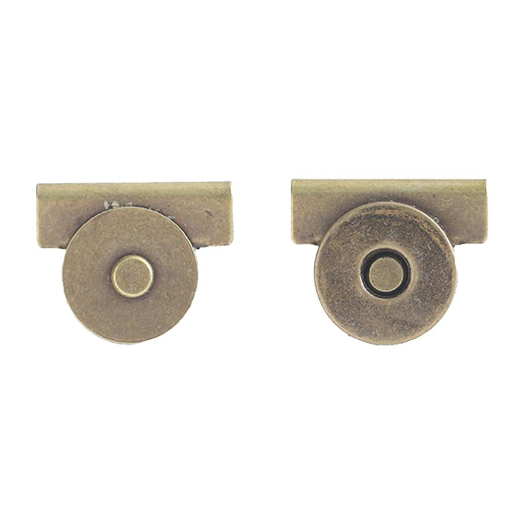 Magnetic Snap Buttons No Sew Fasteners Zinc Alloy Closures for Bags Handbags DIY Crafts Accessories No Sewing Required 1 Pair