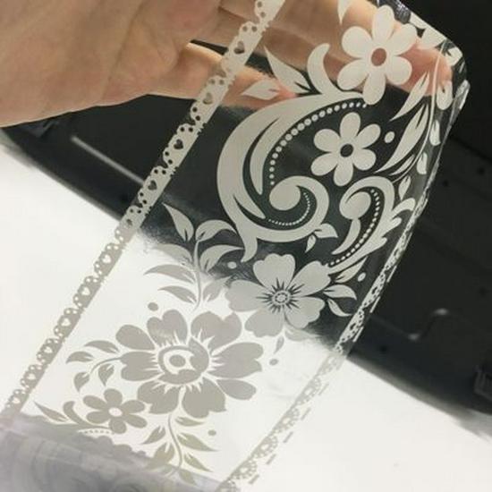 Lace Edging Wall and Window Clings - Modern Glass and Mirror Stickers for Decoration (021)