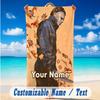 Beach Towel Custom Name Text, Quick Dry Large Towel For Beach HomeHalloween Michael Myers