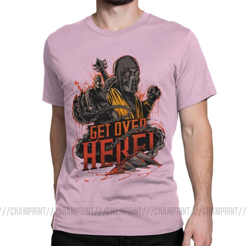 Scorpion Get Over Here Mortal Kombat 11 T Shirts Print Popular Fighting Game T Shirt