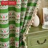 1PC Nuan Series Fashionable and Versatile Bohemian Style Cotton and Linen Comfortable Tassel Curtains for Small Windows Balcony