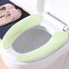 Universal Toilet Seat Cover 2 Pairs Soft Cartoon WC Toilet Sticky Seat Pad Washable Bathroom Warmer Seat Lid Covers Cushion