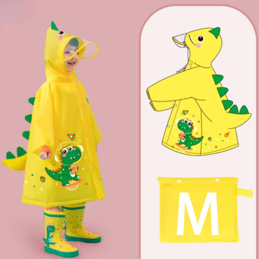 A Boy Girl Casual Cute Unicorn Print Waterproof Hooded Raincoat, Long Sleeve Zipper Hooded Poncho, Children's Raincoat Outdoor