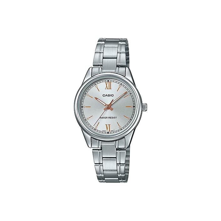 

CASIO Women s Standard Series Silver Watch LTP-V005D-7B2 LTP-V005D-7B2 Silver Regular Watch Box