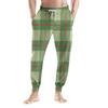 Men's Drawstring Pocket Casual Pants, Checkered Striped Printed Pocket Casual Pants, Home Sleeping Pants