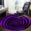 1pc Spiral Pattern Office Round Area Rug,  Mat Suitable ForOffice, Under Office Chairs Bedroom Living Room Home Decor, Room Deco