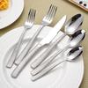 High-End 304 Stainless Steel Hammered Knife, Fork, and Spoon Set - Perfect for Steak, Restaurant, or Home Use