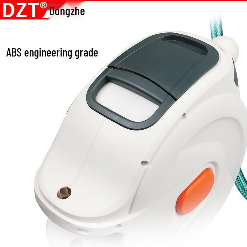 Automatischer aufrollbarer Schlauchaufroller für Hochdruck-Autowäsche mit Luft- und Wasserhaspel.