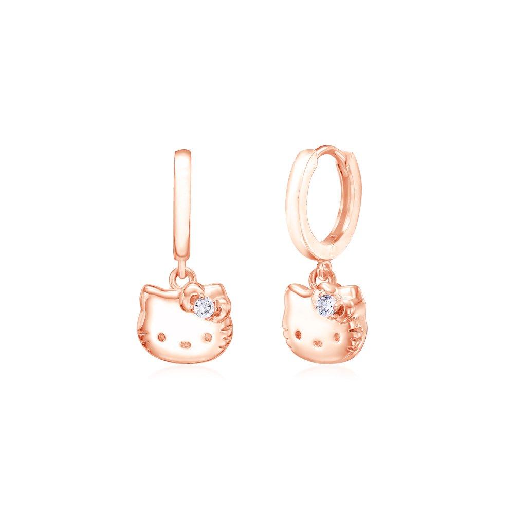 Sanrio Hello Kitty Jewelry Silver One-Touch Earrings Hlse171