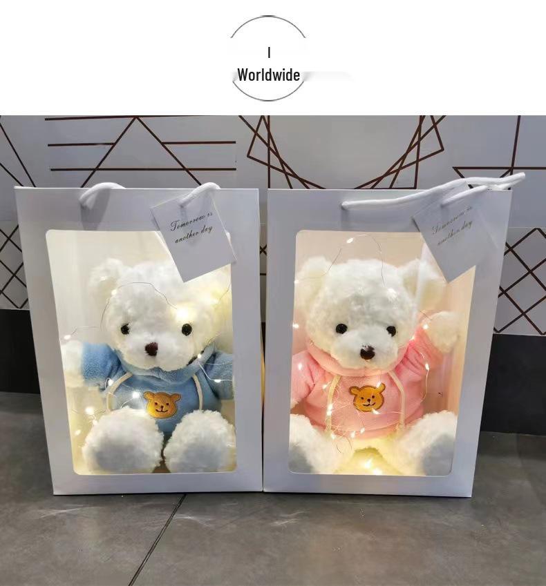 Teddy Bear Plush Toy Gift Box - Stuffed Bear Doll for Birthdays