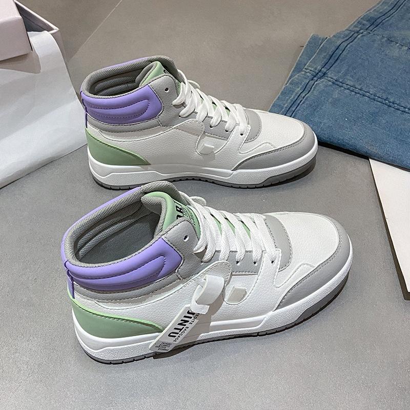 

Женская спортивная обувь, модная повседневная обувь для бега и тренировок, баскетбольная обувь 40 фиолетовый/белый