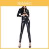 Game Theme Cat Girl Leather Costume For Men And Women With Sexy Design