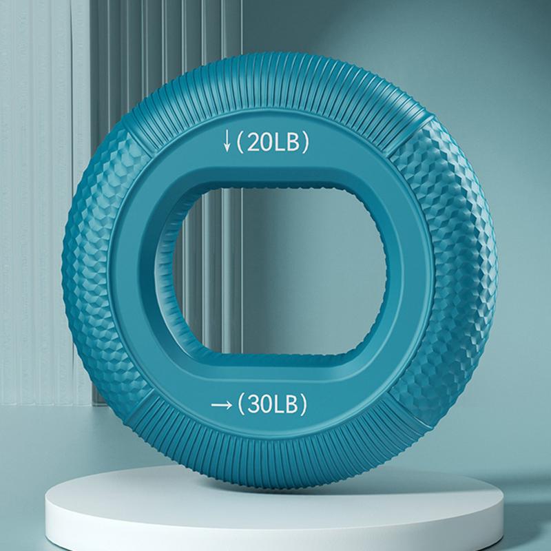 Silicone Grip Ring Adjustable Strength Silicone Grip Force Device Strength Rehabilitation Training Fitness Device синий