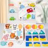 Children'S Wooden Early Education Matching Puzzle Geometry Cognitive Traffic Said Animal Puzzle Toys
